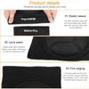 Makerfire Protective Knee Pads Knee Protector Thick Sponge Anti-Slip Collision Avoidance Knee Sleeve-1 Pair(L)