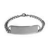Custom Engraved ID Bracelet with. D-Style, Premium Series.