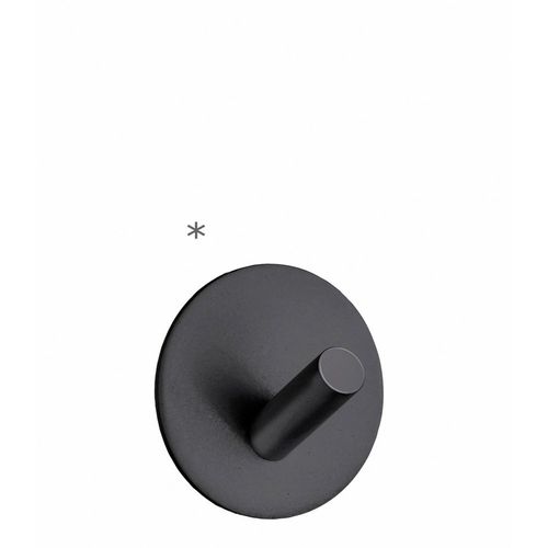 Beslagsboden Single Wall Mounted Hook Finish: Black Matte Stainless Steel