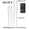 Roe & Moe Telescoping Window Security Guard Bars Prevent Forced Entry - extends from 17-27 inches (4-Pack)