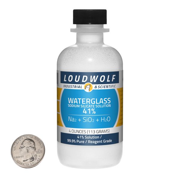 Sodium Silicate / 4 Ounce Bottle / 99.9% Pure Reagent Grade / 41% Solution / USA