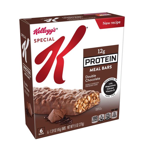 Kellogg's Special K Protein Bars, Meal Replacement, Protein Snacks, Brownie Batter, 9.5oz Box (6 Bars)