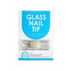 Glass Nail Tips [Natural - Half Well] (Square) 10 Pack #6