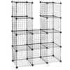 Durable 12-Cube Storage Shelf Wire Cube Storage Organizer DIY Closet Cabinet