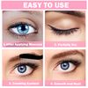 Mabor 4 Pcs Eyelash Separator Comb Tool Eyelash Comb Folding Eye lash Brush Separator Combs for Eye lash Makeup Brush