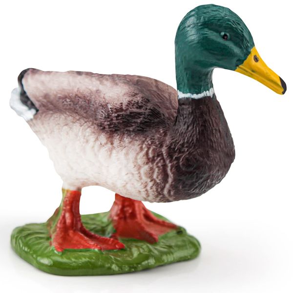 LC JoyCre Mallard Duck Figurines Plastic Duck Toy for Kids Farm Animal Figurines Toy for Toddlers Teaching Tools Educational Gift 3 4 5 6