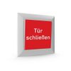 Sticker for button fire door "close door"