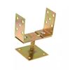 Adjustable Post Support Bracket, up to 200mm Width, Galvanised Steel, U-Shape Base for Wooden Posts