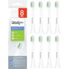 Brushmo Replacement Brushheads for Philips Electric Toothbrush, Compatible with Sonicare Diamond Clean, White, Mini Type, Set of 8