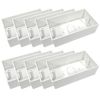 rhinocables Ethernet Back Box for Faceplate, Fits Wall Plate for Ethernet Cable Networking Sockets Surface Mount Box (10 PACK, 45mm)