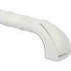 12" Prima Straight White Grab Rail