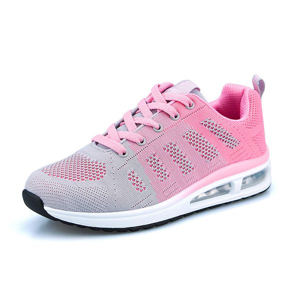 Youecci Womens Trainers Ladies Lightweight Mesh Running Shoes Air Cushion Sneakers Breathable Walking Shoes Size 6 Pink, Manufacturer Size 39