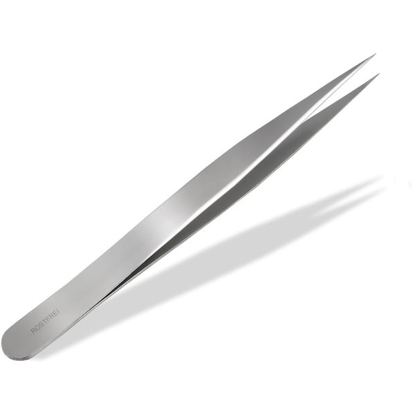 Pointed Tweezers Stainless Steel 9.5cm