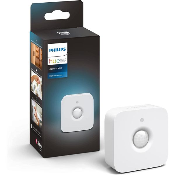 Philips Hue Indoor Motion Sensor with Wireless Control. Smart Lighting Accessory, White