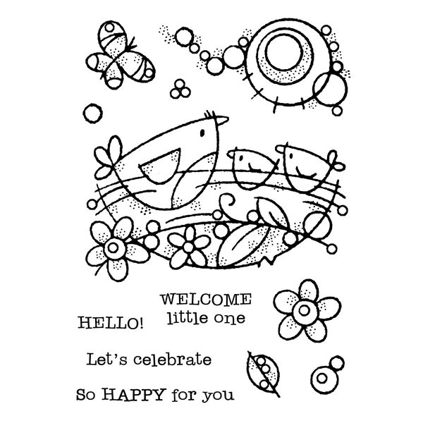 Francoise Collection - Bird Nest - Clear Stamp