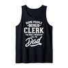 Fathers Day Design for a Clerk Dad Tank Top