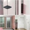 ITROLLE 2PCS Black 85 x 38 x 9mm Triangle Flat Hinge Door Hinges Triangular Gate Hinges Iron Strap Hinges Cabinet Hinges Shed Hinges Shutter Hinges