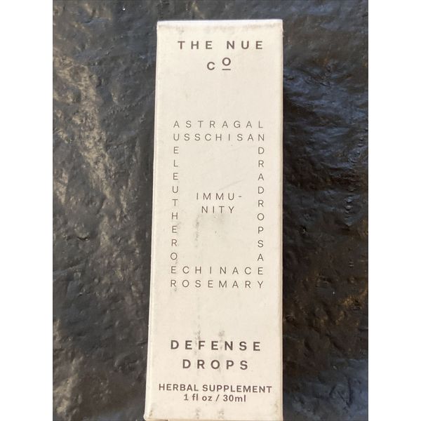 The Nue Co. Immune Defense Drops With Adaptogenic Herbs 1 fl oz New 07/2023