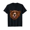 Smile friendly brown Bear Head for Bears Lovers T-Shirt