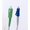 Elfcam - 3m Fibre Optic Cable SC/APC to LC/UPC Single Mode Simplex, LSZH Optical Cable White,3 Meter