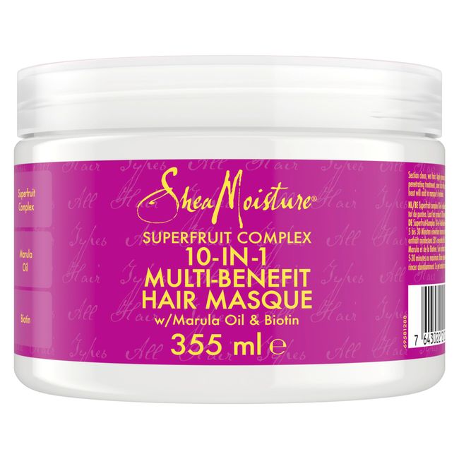 Shea Moisture Superfruit Complex 10-in-1 Multi-Benefit Hair Treatment Mask silicone and sulphate free hair mask for all hair types 355 ml