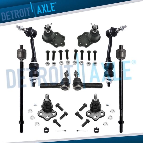2WD Upper Lower Ball Joint Sway Bar Inner Outer Tierod for Dodge Dakota Durango