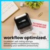 ExcelMark Payment Due Upon Receipt Self Inking Rubber Stamp - Red Ink