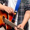 TIGER STPK-BL Guitar Strap with 12 Free Picks Blue