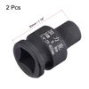 sourcing map 3/8" Drive by 6mm 6-Point Impact Shallow Socket, CR-MO Metric Sizes 2 Pcs