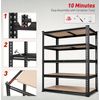 Storage Shelving Unit Garage Storage Rack 5-Tier Adjustable 2000 lbs USA