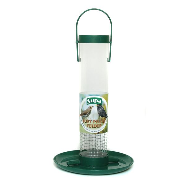 Supa 4 Suet Pellet Feeder Large, 30 cm, 200 g, Transparent