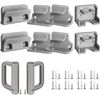 Retractable Baby Gate Replacement Parts Kit Grey Pet Gate Full Set Wall Mounting