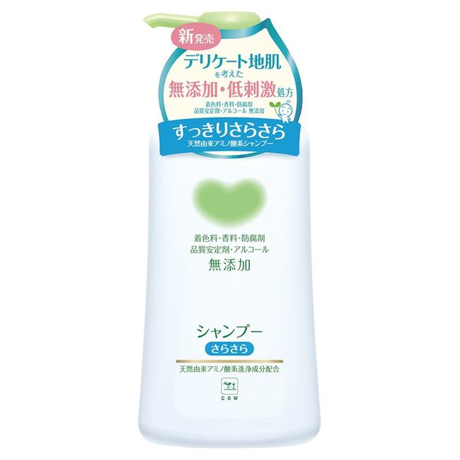 Cow Brand Mutenka Non-Additive Refreshing Shampoo, Pump-Type, 16.9 fl oz (500 ml)