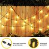 50FT LED Outdoor String Lights w/Edison Shatterproof Bulbs & Weatherproof Strand