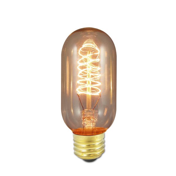 Bulbrite Incandescent T14 Medium Screw Base (E26) Light Bulb, 40 Watt, Antique