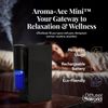 Aroma-Ace Mini Essential Oil Diffuser for Home Scent Diffusers - Portable Waterless Aromatherapy Diffusers with Rechargeable Battery, Nebulizing Atomizer Air Diffuser for Home - Black