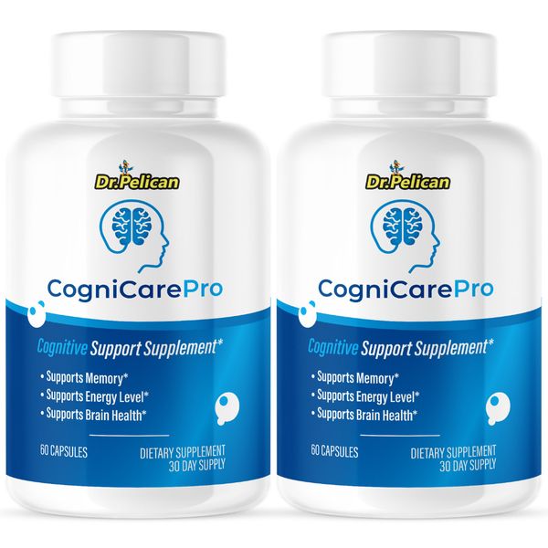 CogniCare Pro- Brain Support- 2 Bottles- 120 Capsules