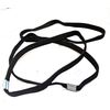 3 Plain Black Elastics Long Black Elastics Headband