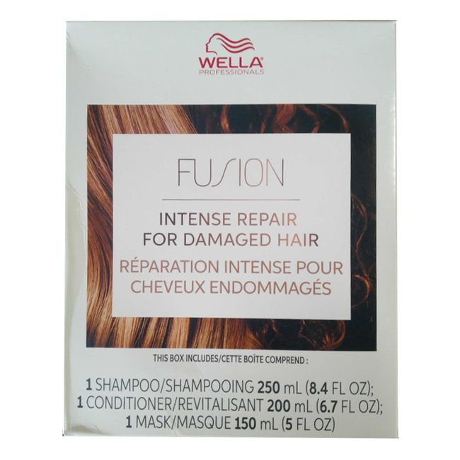 Wella Fusion intense repair for Damaged Hair Kit (Shampoo, Conditioner & Mask)
