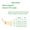 NeoTech Care Elbow Support Brace, Gray (Size L, 1 Pair)
