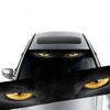 3D Yellow Eye Leopard Sticker Decor Decal Sunshade For Car Front Rear Windshield