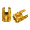 uxcell Self Tapping Thread Inserts 15 Pcs Internal M12-1.75 External M16x22 Carbon Steel Slotted Thread Repair Insert Nuts