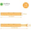 EcoFives Bamboo Separators, Expandable Drawer Divider, Adjustable Spring Loaded