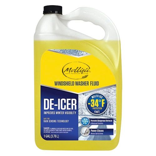MOLLIFII Windshield Washer/De-Icer, Bottle, 1 gal, Ready to Use, Premixed, Windshield Washer Fluid PK-6, Mfr: AS253-6-A
