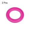 sourcing map 2pcs Silicone Bobbins Ring Holder for Organizing Metal or Plastic Sewing Machine Thread Spool, Rose Red