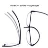DOOViC Computer Reading Glasses Black/Rectangle Blue Light Blocking TR90 Flexible Frame Lightweight Readers for Men/Women +2.0