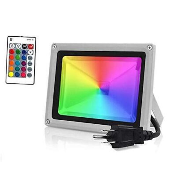 RGB LED Flood Lights, 10W Color Changing Outdoor Rgb (Red, Green, Blue)