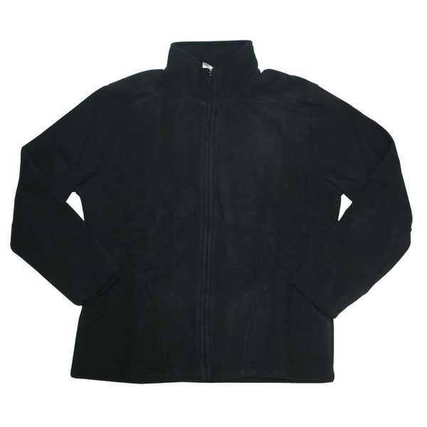 Scrub Stuff - Ladies Topstitch Polar Fleece - Medium - Black