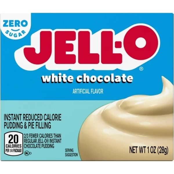 Jell-O Instant White Chocolate Sugar-Free Fat Free Pudding & Pie Filling Mix (1oz Boxes, Pack of 6)