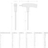 TEKTON 7 mm Ball End Hex T-Handle Key | KTX38070
